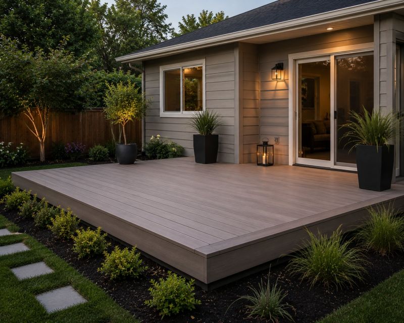 Ground Level Deck Construction in Norwalk, CT