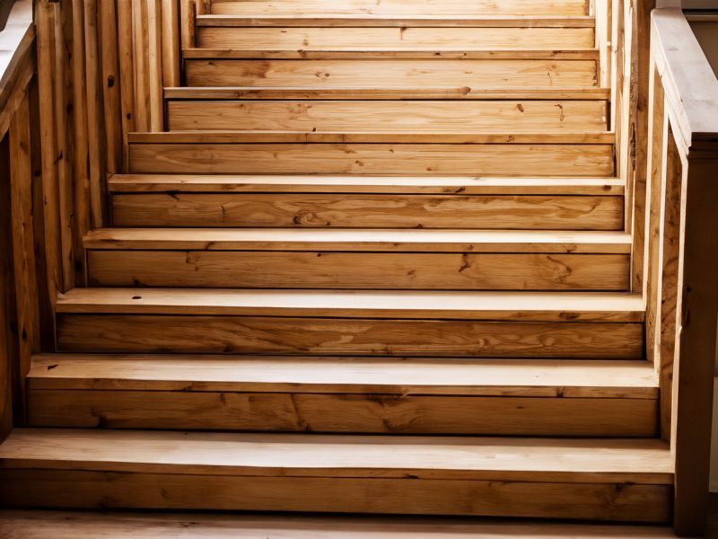 Wood Stair Railing Repair in Conroe, TX