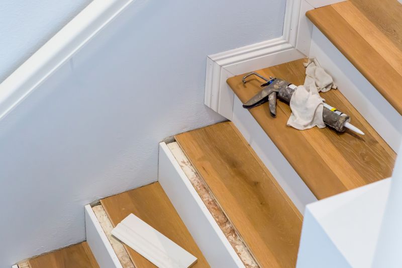 Wood Stair Railing Repair in Alpharetta, GA