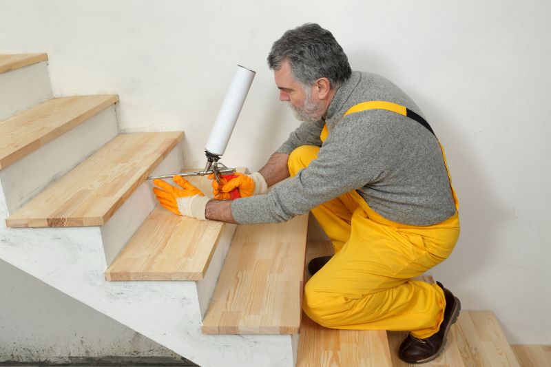 Wood Stair Railing Repair in Kansas City, KS